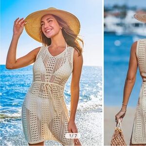 CUPSHE NWT Apricot Cut-Out Mini Sleeveless Cover-Up, Size Large